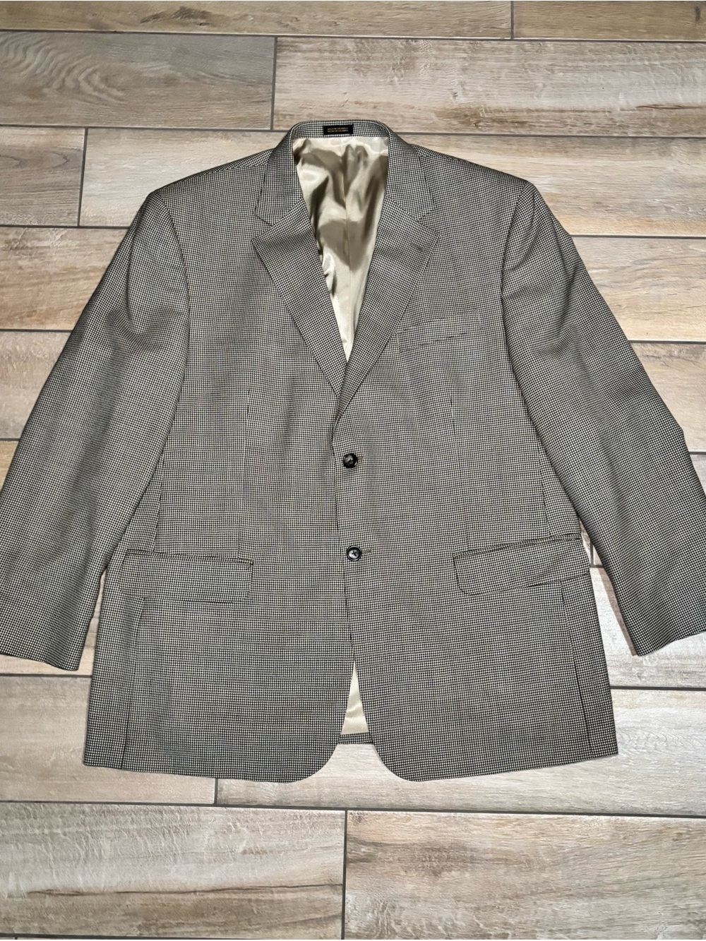 Stafford Men's Gray/Black Sport Coat